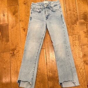 Frame Le Crop Mini Boot Light Wash Cropped Women's Jeans